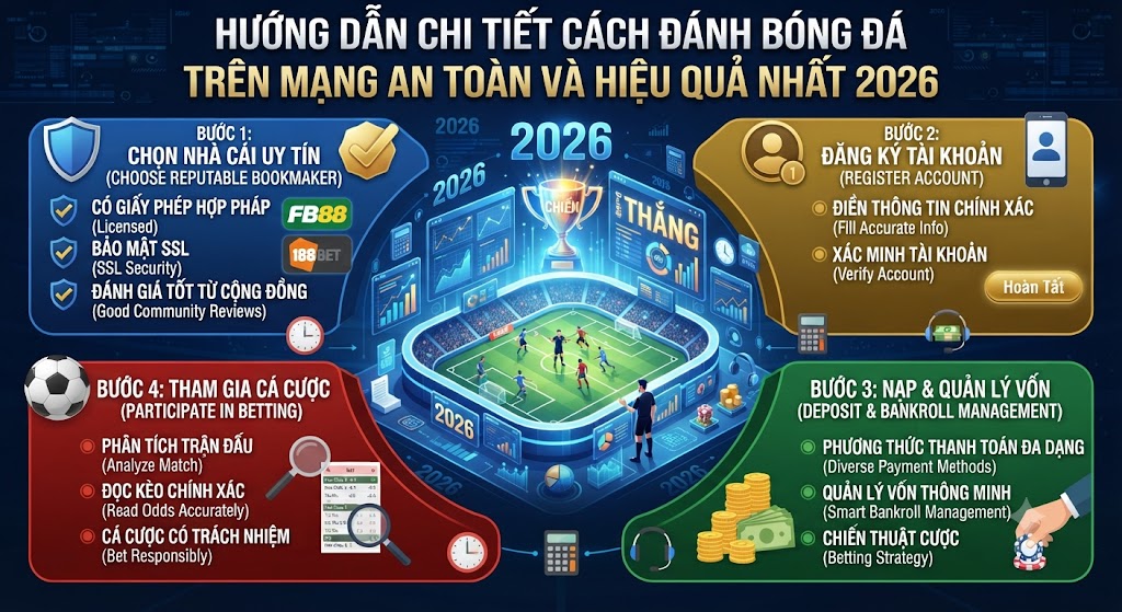 cách đánh bóng đá trên mạng